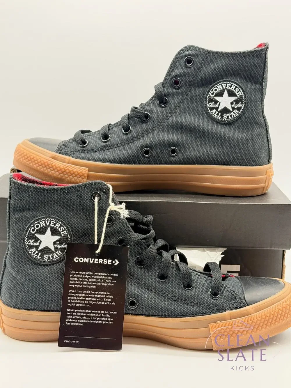 Converse CTAS Hi A12434C Black Days Ahead Gum Kids 5 New